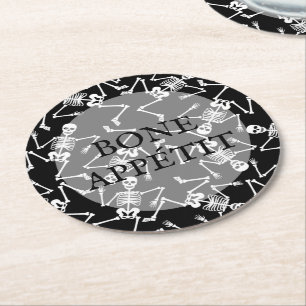Dessous De Verre Rond Skeletons BONE APPÉTIT
