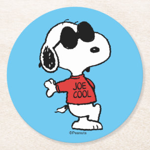 Dessous De Verre Rond Snoopy "Joe Cool" debout
