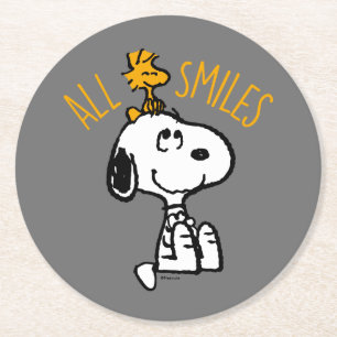 Dessous De Verre Rond Snoopy & Woodstock - Tous les sourires