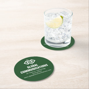 Dessous De Verre Rond Société de technologie verte personnalisée Entrepr