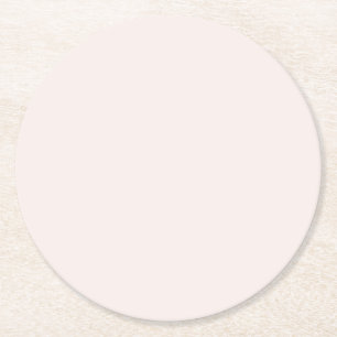Dessous De Verre Rond solide rose lait