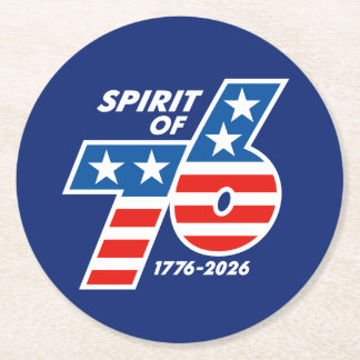 Dessous De Verre Rond Spirit of 76 - America's 250th Birthday 1776-2026