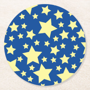 Dessous De Verre Rond Star Cute Kid's Birthday Party Space