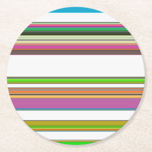DESSOUS DE VERRE ROND STRIPES