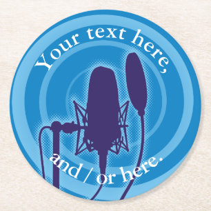 Dessous De Verre Rond Studio microphone