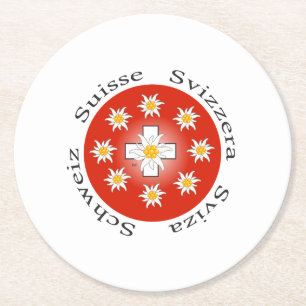 Dessous De Verre Rond Suisse - Assistant en carton Svizzera