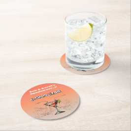 Dessous De Verre Rond Sundowner Cosmopolitan Party