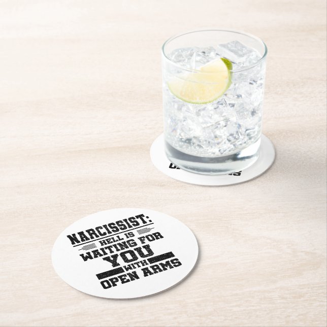 Dessous De Verre Rond Survivant de Narcissist (En situation)