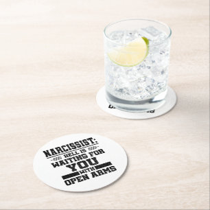 Dessous De Verre Rond Survivant narcissique   