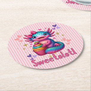 Dessous De Verre Rond Sweetolotl Vibes Axolotl Cuteness Amateurs