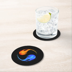 Dessous De Verre Rond Symbole d'amour-