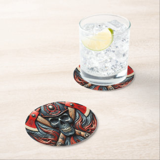 Dessous De Verre Rond Symbole de la bravoure et de la protection contre