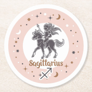 Dessous De Verre Rond SYMBOLE Zodiaque Sagittaire