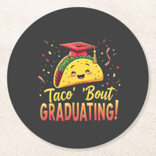 Dessous De Verre Rond Taco 'Bout Graduation Cinco De Mayo