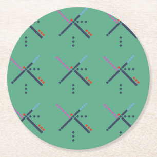 Dessous De Verre Rond Tapis d'aéroport de PDX