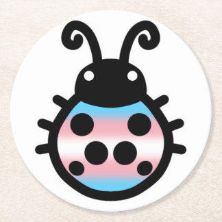 Dessous De Verre Rond Tapis de verre Fière Ladybug Transgenre