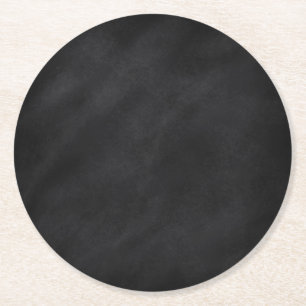 Dessous De Verre Rond Texture du tableau noir rétro