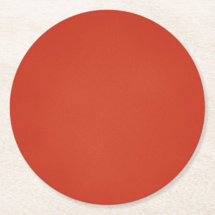 Dessous De Verre Rond Texture moderne de grain rouge chaud