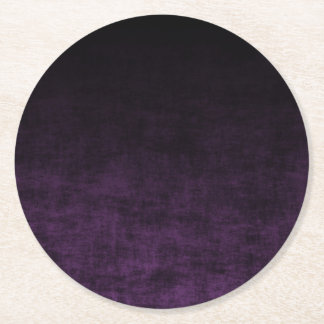 Dessous De Verre Rond Texture ombrée grunge noir et violet