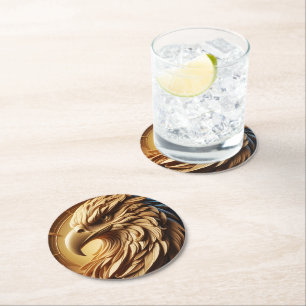 Dessous De Verre Rond Timekeeper Majestic Eagle