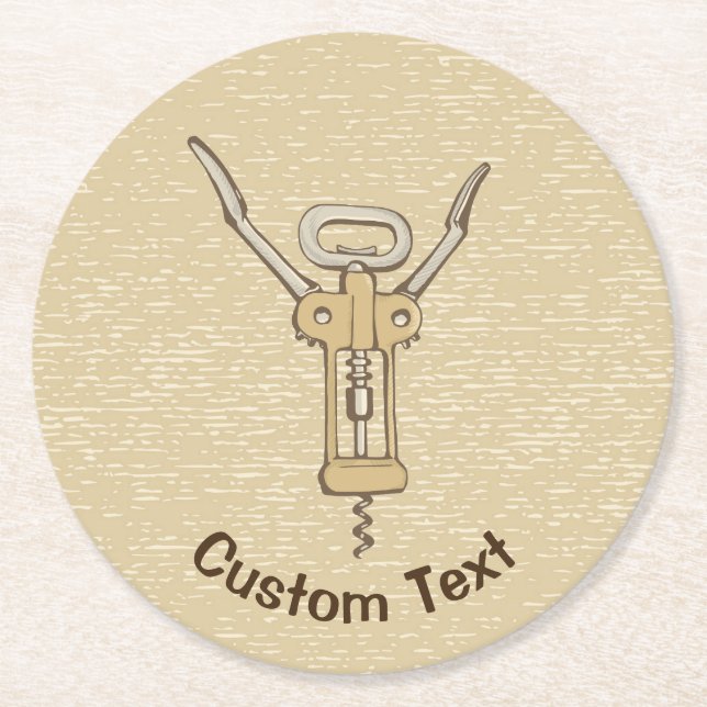 Dessous De Verre Rond Tire-bouchon (Devant)