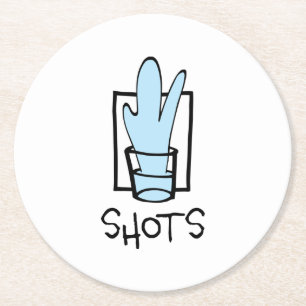 Dessous De Verre Rond Tirs Autour Papier Supports