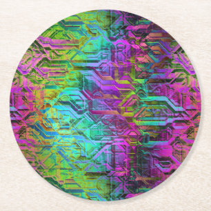 Dessous De Verre Rond titane anodisé :