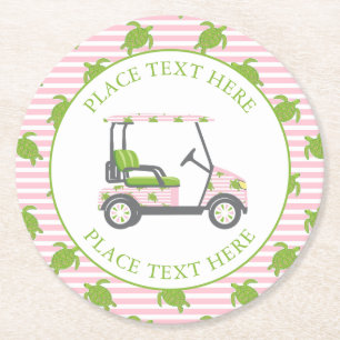 Dessous De Verre Rond Tortues Chic Golf Cart