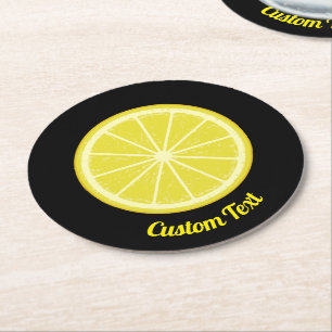 Dessous De Verre Rond Tranche de citron