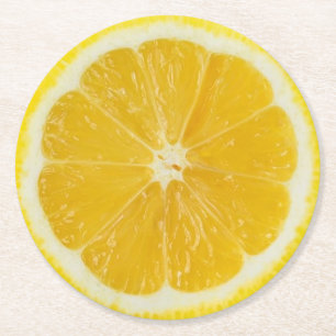 Dessous De Verre Rond Tranche de citron