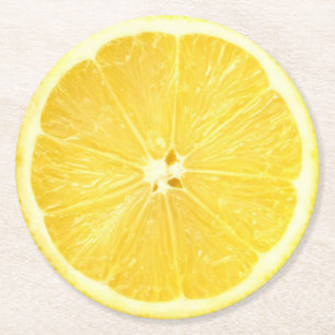 Dessous De Verre Rond Tranche de citron