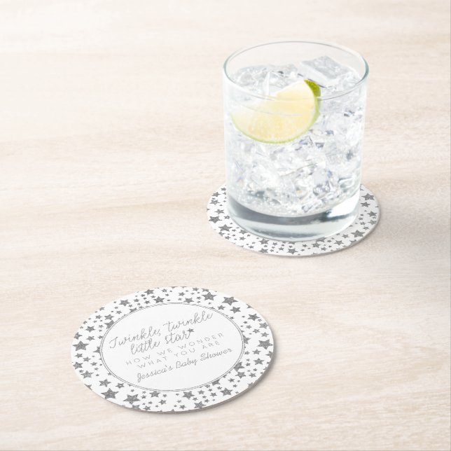 Dessous De Verre Rond Twink, Twinkle Little Star Baby shower (En situation)