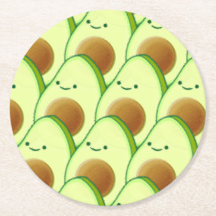 Dessous De Verre Rond Un adorable Avocado