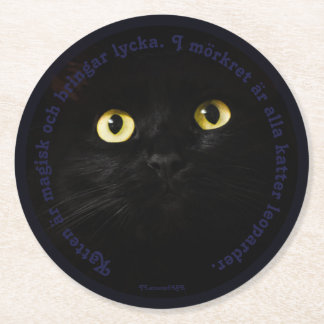 Dessous De Verre Rond Underlägg — Katt