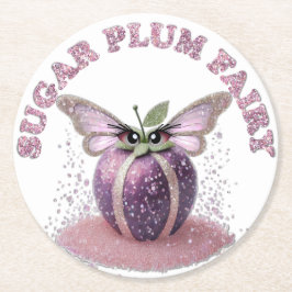 Dessous De Verre Rond Une fée de prune de sucre