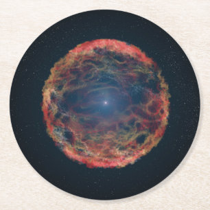Dessous De Verre Rond Une Impression Artiste De Supernova 1993j.