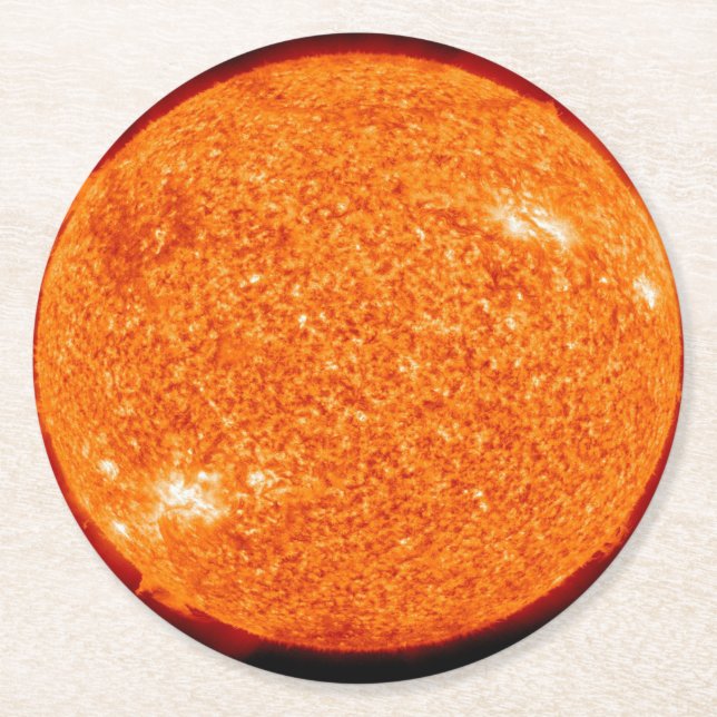 DESSOUS DE VERRE ROND UNE VUE PROCHE SUR LE BEAU SOLEIL (Devant)