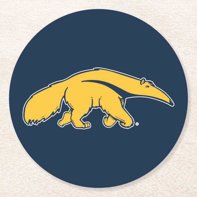 Dessous De Verre Rond Université de Californie, Irvine Anteater (Devant)