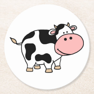 Dessous De Verre Rond Vache