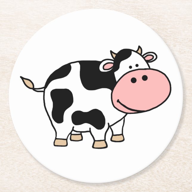 Dessous De Verre Rond Vache (Devant)