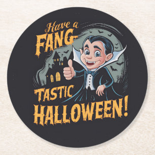 Dessous De Verre Rond Vampire Funny ont une Halloween fantaisiste