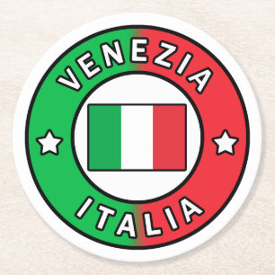 Dessous De Verre Rond Venezia Italia