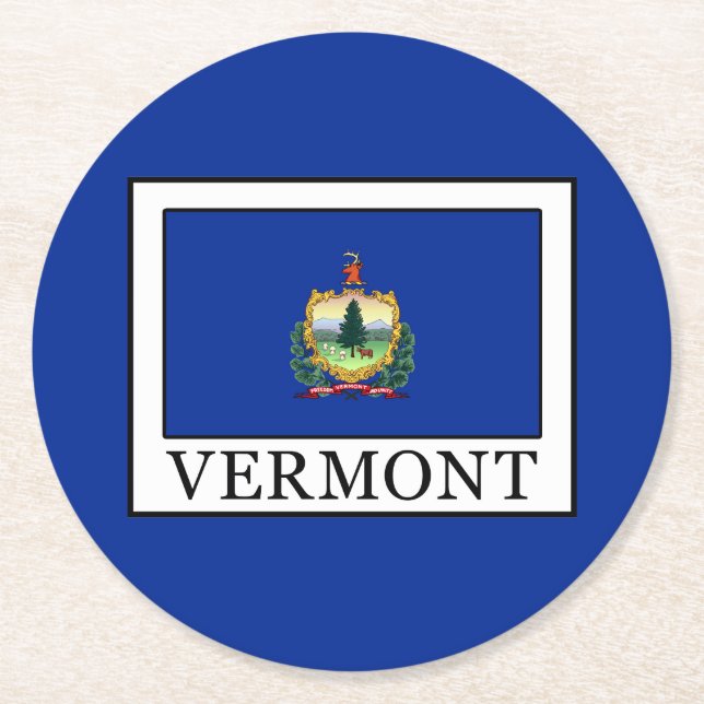 Dessous De Verre Rond Vermont (Devant)