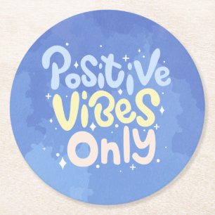 Dessous De Verre Rond Vibes Positives Seulement
