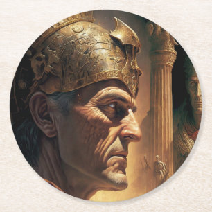 Dessous De Verre Rond Vie de Nicias et Crassus