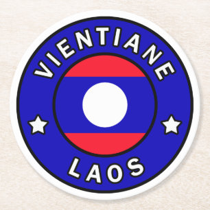 Dessous De Verre Rond Vientiane Laos