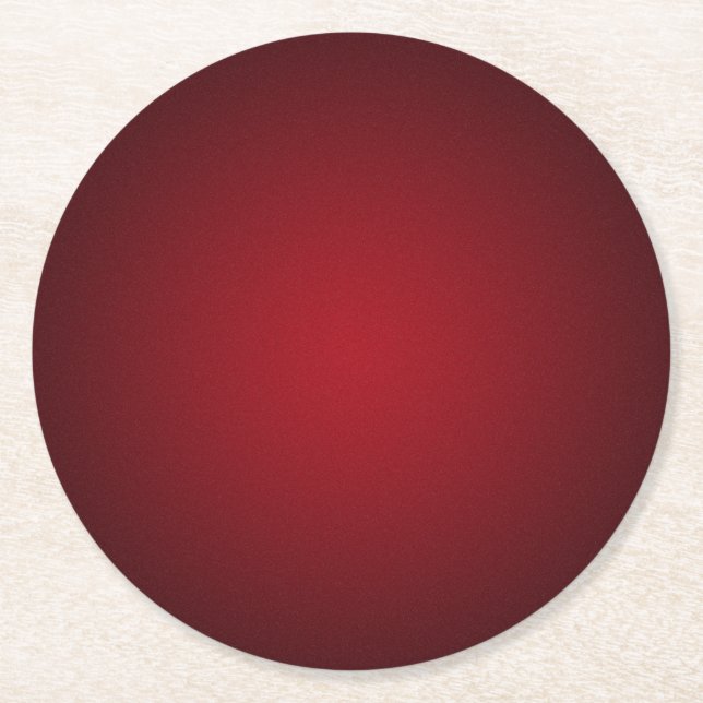 Dessous De Verre Rond Vignette rouge-noir gris tendance (Devant)