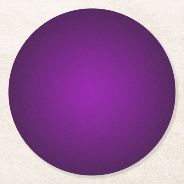 Dessous De Verre Rond Vignette tendance violet-noir gris (Devant)