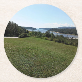 Dessous De Verre Rond village grande bergeronnes cote nord