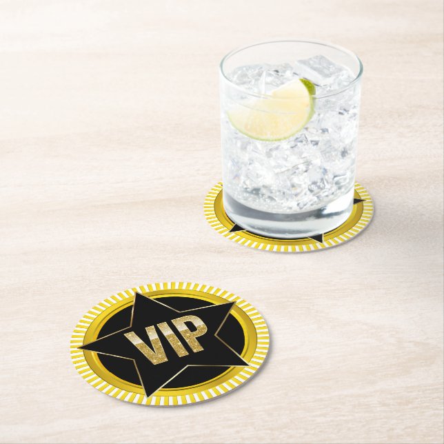 DESSOUS DE VERRE ROND VIP (En situation)